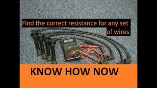 Test Spark Plug Wires With Multimeter [upl. by Telford845]