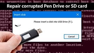 How To Fix Corrupted USB Drive Or SD Card In Windows Computer [upl. by Cirilo462]