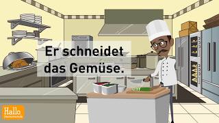 Online Deutsch lernen  37  Wortschatz kochen  in der Küche [upl. by Eilsel]