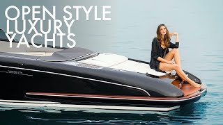 Top 5 Small Open Style Luxury Yachts by Riva Yachts  Price amp Features [upl. by Annauqaj]