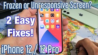 iPhone 12 Frozen or Unresponsive Screen 2 Easy Fixes [upl. by Ellehciram]