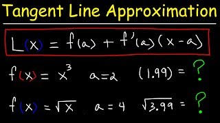 Linearization in Calculus Examples and Applications [upl. by Eekorehc]