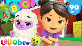 The ABC Dance  More Nursery Rhymes amp Kids Songs  Lellobee by CoComelon [upl. by Ecinehs]