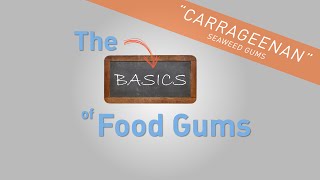 Carrageenan  The Basics of Food Gums [upl. by Myles]