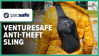 Pacsafe Venturesafe X AntiTheft Sling Pack Review 1 Month of Use [upl. by Eiderf]