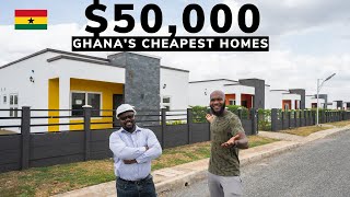 The CHEAPEST 50000 HOMES in Accra Ghana crazy cheap houses [upl. by Aicilat]