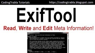 How to install ExifTool 1110 metadata editing tool on Windows 7 byAO [upl. by Aseret740]