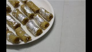 Kaju Badam Roll Recipe [upl. by Ikin]