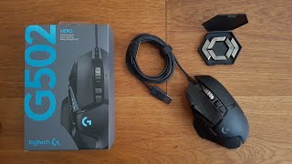 Logitech G502 Hero BEST GAMING MOUSE EVER Unboxing and Complete Setup [upl. by Kinnie]