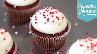 Perfect Red Velvet Cupcake Recipe  Cupcake Jemma [upl. by Suoicserp]