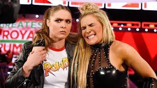 Ronda Rousey ruturns SAVES Natalya et and breaks the arm of Mickie James Raw 230418 HD [upl. by Ziza655]