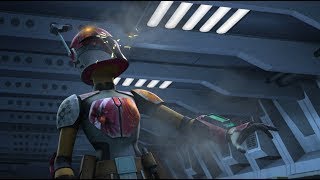 Star Wars Sabine Wren getting Shot Compilation [upl. by Narhet]