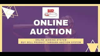 Online Auction and Bidding System Developed using PHP and MySQL [upl. by Adiehsar]