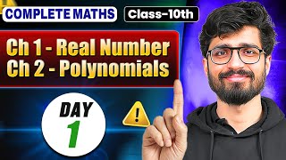 Class 10 Maths  Day 1  Real Numbers amp Polynomials  Class 10  Alakh Pandey  Ritik Sir [upl. by Aicyle]