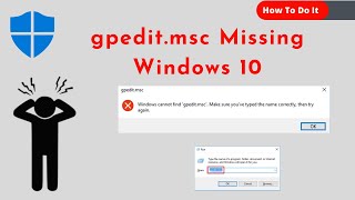 2021 How To Fix gpeditmsc Missing in Windows 10 [upl. by Ekihc]