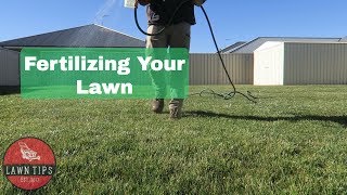 How To Fertilise Your Lawn  Apply Liquid Fertilizer [upl. by Noah]