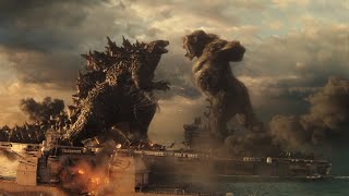 Aircraft Carrier Battle Pt 2  no background music  Godzilla vs Kong [upl. by Soloma257]