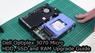 Dell Optiplex 3070 Micro SSD HDD and RAM Upgrade Guide [upl. by Kcira]