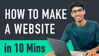 How to Make a Website in 10 mins  Simple amp Easy [upl. by Aiet]