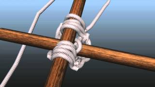 How to tie square lashing [upl. by Marozik]