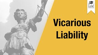 Tort Law  Vicarious Liability [upl. by Leroj]