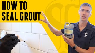 How To Seal Grout  DIY for Beginners [upl. by Tamas]