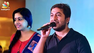 Vineeth sreenivasan sings Jimikki Kammal Song  Anu Sithara  Aana Alaralodalaral Audio Launch [upl. by Ennovaj]