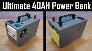 Ultimate 40AH Power Bank for Camping  18650  MakerMan [upl. by Nelhsa355]