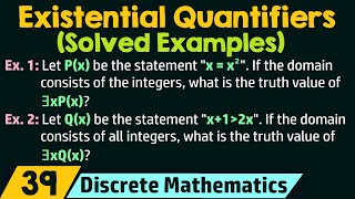 Existential Quantifiers  Examples [upl. by Nika530]