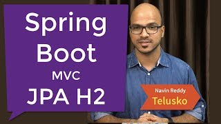 Spring Boot  JPA  MVC  H2 Example [upl. by Hinch]