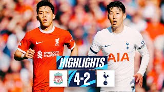 LIVERPOOL 42 TOTTENHAM HOTSPUR  PREMIER LEAGUE HIGHLIGHTS [upl. by Hulbig143]