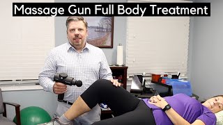 How to Use a Massage Gun to Treat Piriformis SyndromeDeep Gluteal Syndrome [upl. by Aracot960]