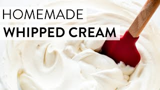 Homemade Whipped Cream  Sallys Baking Recipes [upl. by Boaten176]