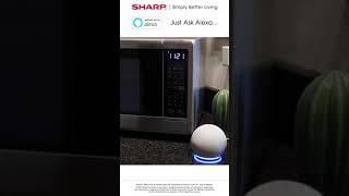 Sharp Stainless Steel Microwave with Alexa Controls [upl. by Zorine727]