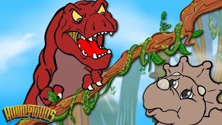 Top 5 Fastest Dinos  Dinosaur Songs for Kids from Dinostory by Howdytoons [upl. by Hallvard471]