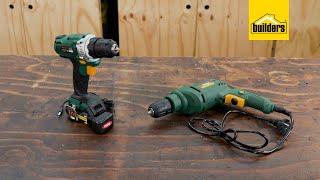 Ryobi Corded vs Cordless Drills [upl. by Aizek911]