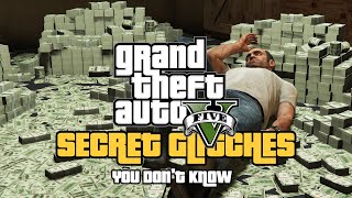 GTA 5  Secret Glitches You Dont Know TOP 30 [upl. by Anirual]