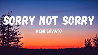 Demi Lovato  Sorry Not Sorry Clean Lyrics [upl. by Lydon]