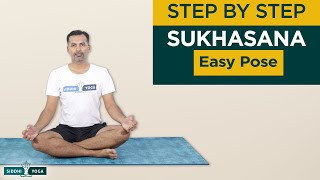 Sukhasana Easy Pose Benefits How to Do amp Contraindications by Yogi Sandeep  Siddhi Yoga [upl. by Longfellow671]