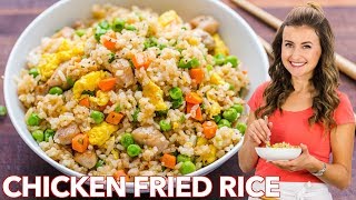 Chicken Fried Rice  EASY DINNER under 30 Minutes [upl. by Larimore]