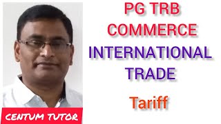 TN PG TRB COMMERCE INTERNATIONAL TRADETARIFF [upl. by Sallyanne365]