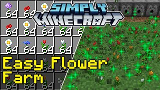 Easy Flower Farm Tutorial  Simply Minecraft Java Edition 117118 [upl. by Abigael168]