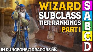 Wizard Subclass Tier Ranking Part 1 In Dungeons and Dragons 5e [upl. by Stearn]