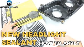 New headlight sealant how to apply [upl. by Ran688]