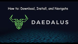 Cardano Daedalus Wallet HOW TO Install Download Use and Navigate [upl. by Odrawde]