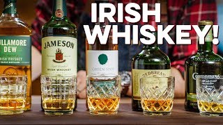 Tasting amp Ranking 5 Irish Whiskeys  How to Drink [upl. by Eirised]