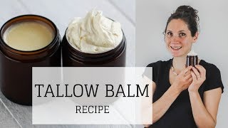 Tallow Balm Recipe  WHIPPED AND SOLID  Bumblebee Apothecary [upl. by Heuser]