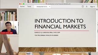 MWP Teach Introduction to Financial Markets Aug 25 2020 [upl. by Kalina]