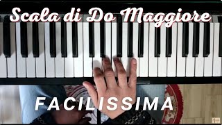 Come suonare la Scala di Do Maggiore al pianoforte  Tutorial facile [upl. by Constance218]