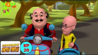 Motu Patlu Cartoons In Hindi  Animated cartoon  Scooter race  Wow Kidz [upl. by Einnus]